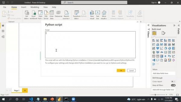 Power BI Python Integration ||  Run Python Script in Power BI || Power BI Training ||NityaCloudtech