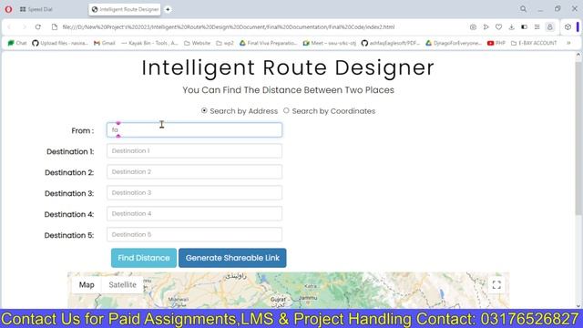 Intelligent Route Design Project in JavaScript API | Multi Route Planner Final Year Project смотреть онлайн