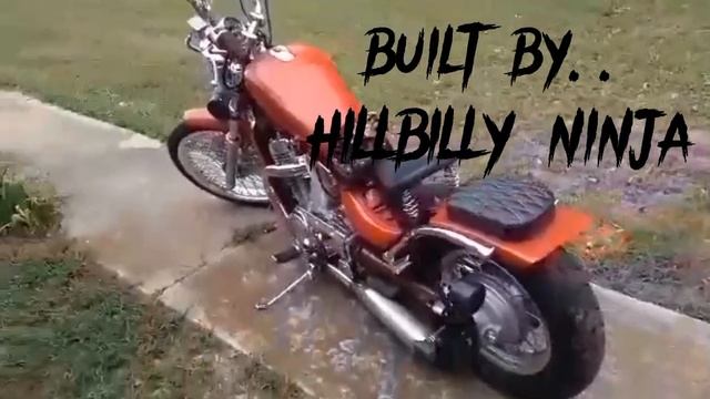 95 suzuki intruder 800 hardtail built by hillbillyninja918 смотреть онлайн