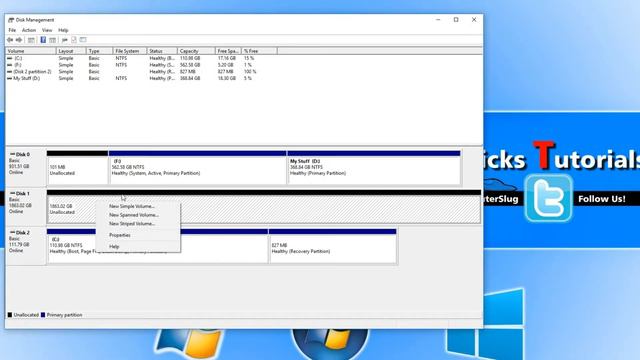 How To Make New Hard Drive Visible In Windows 10 Tutorial | Activate New HDD & SSD смотреть онлайн