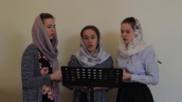 тропарь Пасхи на греческом Византийского напева // спевка// трио // детский хор смотреть онлайн