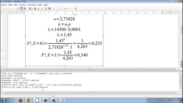 Aplicando A Fórmula De Poisson