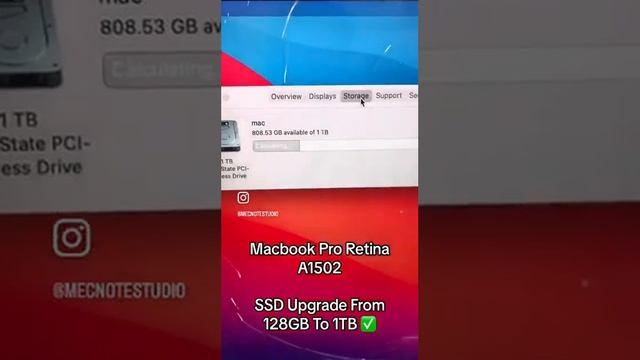 MACBOOK PRO RETINA 13INCH A1502 UPGRADE SSD 1TB смотреть онлайн