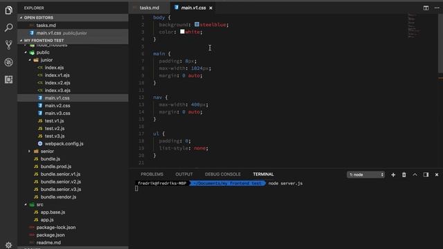 Frontend job interview - Junior code test смотреть онлайн