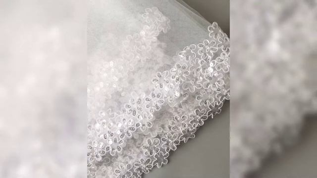 Фата с бисером и стеклярусом по краю смотреть онлайн