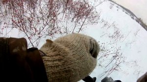 Катания на самодельном снегоходе, по глубокому снегу!