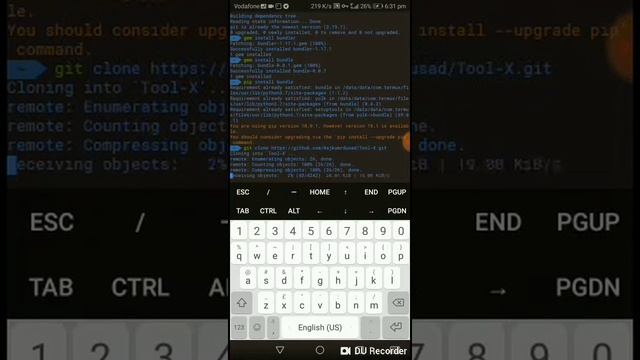 الدرس الاول من دورة ال Termux تثبيت اداه Tool-X смотреть онлайн
