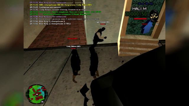 Кинул игрока на дом / SampRP 01