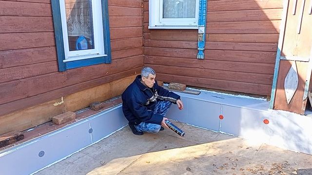 VID 20221012 112701 Утепляем фундамент(цоколь). смотреть онлайн