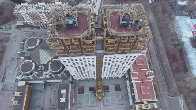 Российская Академия Наук на Косыгина. Аэросъёмка.mp4
