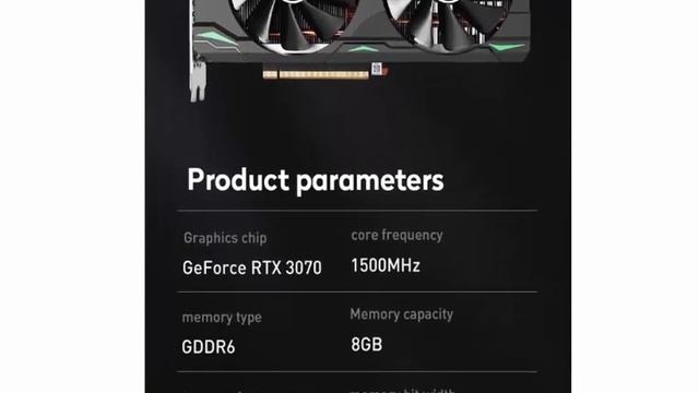 JIESHUO новые графические карты RTX3060 6G RTX 3070 8G RTX 3080 10G