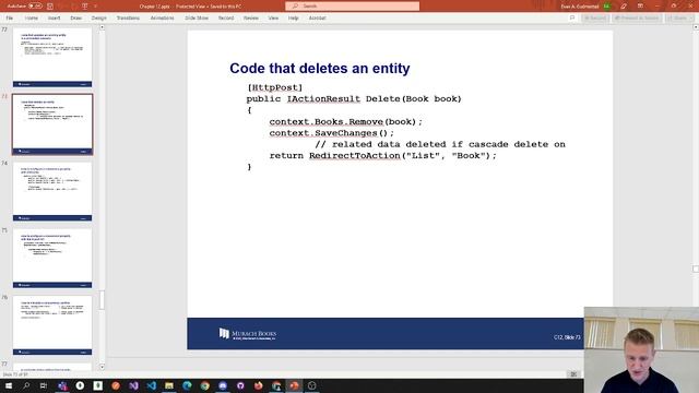 Murach's ASP.NET Core MVC 2nd Edition - Exercise 12-1 with CH 12 Theory смотреть онлайн