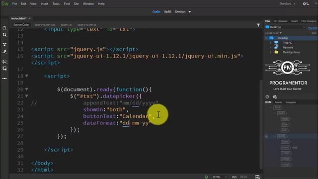 06 | Date Time Picker In jQuery UI | jQuery UI Date Picker | Date Time Pick | Part-1 (Hindi/Urdu) смотреть онлайн