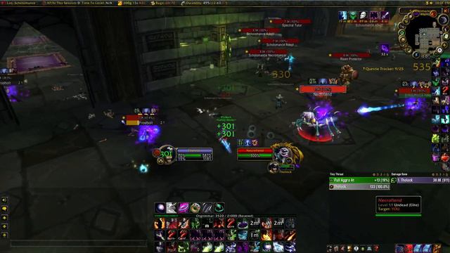 WoW TBC | Solo Warlock Scholomance Farm | ~300g/hour | 10-12 Dark Runes/hour