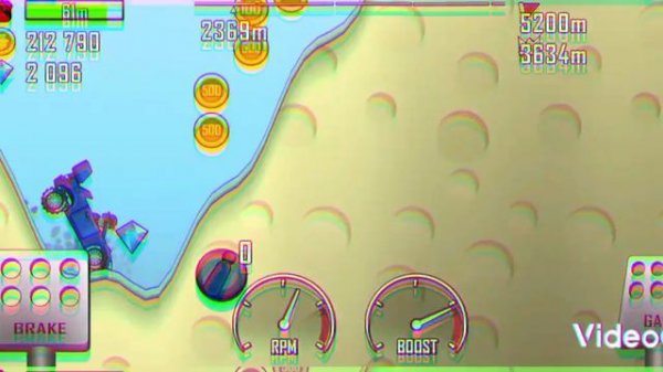 Hill climb racing/Пустыня/ 3641 метров на Раллийная. 2 часть.