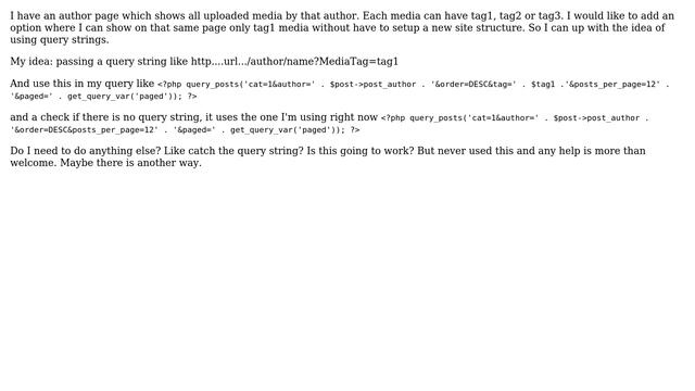 Wordpress: pass query string on url to filter media смотреть онлайн