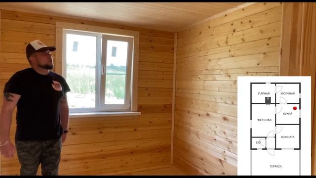 Видео обзор дом-бани 6x12 м в Волоколаменском городском округе, д. Становище. смотреть онлайн