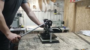 Настройка нашего пресса вырубного для кожи на 2х шпильках mp4