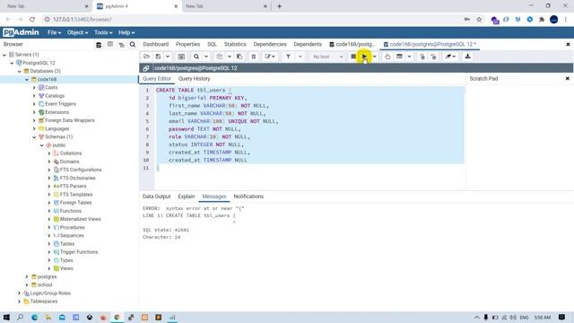 How to create database and create table in PostgreSQL and PgAdmin4 Khmer смотреть онлайн