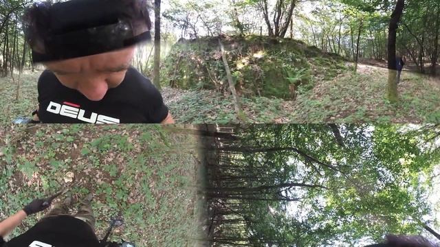 Прогулка во Франции на холм с руинами старых жилищ,а также череп инопланетянина. смотреть онлайн