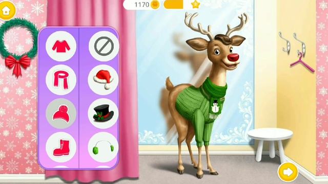 Fun Animal Care Games - Santa Christmas Pet Hair Salon, Color, Style & Dress Up Makeover Kids Games смотреть онлайн