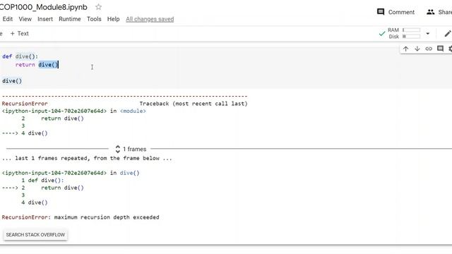 COP1000 8-4 exceptions recursion etc. смотреть онлайн