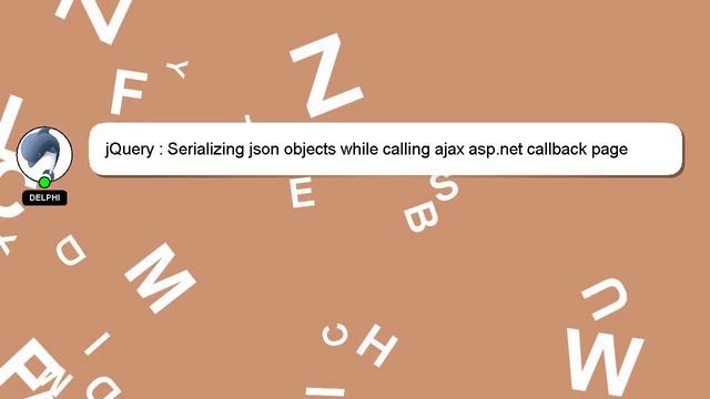 jQuery : Serializing json objects while calling ajax asp.net callback page смотреть онлайн