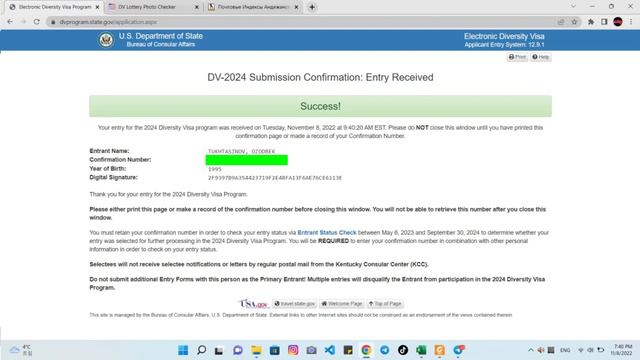 Green Card 2024 natijalarini tekshirish смотреть онлайн