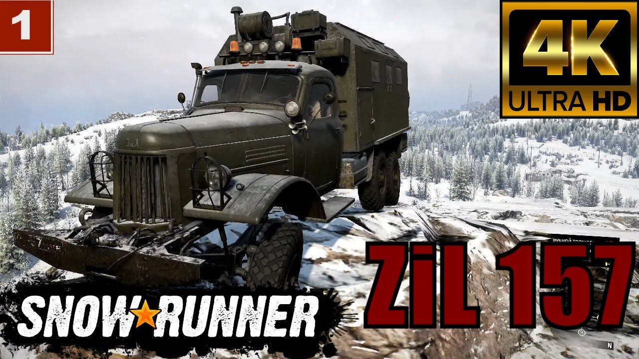 SnowRunner gameplay | SnowRunner mods ZiL 157 [4K] смотреть онлайн