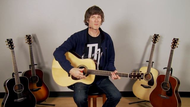 Yamaha LL6 ARE Handcrafted Acoustic Guitar Demo смотреть онлайн