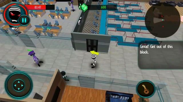 Stickman Bank Escape vs Criminal Stickman Bank Escape 3D Gameplay Walkthrough. смотреть онлайн