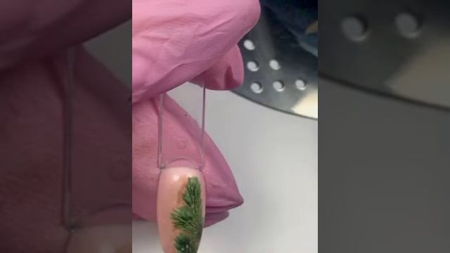 мк еловая веточка на ногтях. очень быстрая техника смотреть онлайн