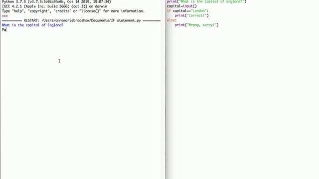 Python L3 IF statements смотреть онлайн