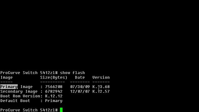 Update HP ProCurve switch software via TFTP смотреть онлайн