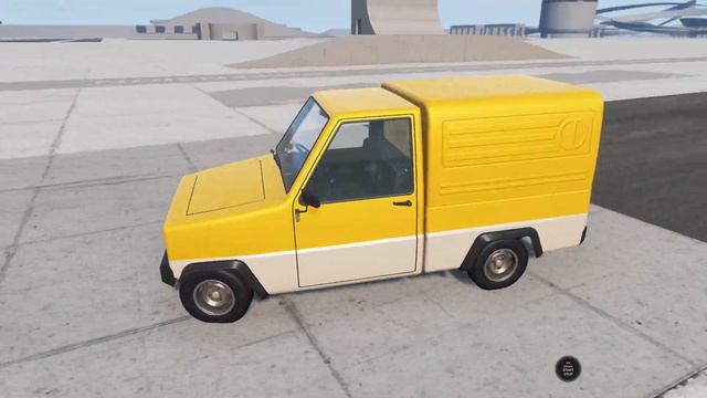 BeamNG Drive Update - Ibishu Pigeon Van Plus Suspension Test on the Gridmap V2 смотреть онлайн