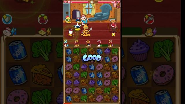 Garfield's Epic Food Fight Gameplay IOS / Android смотреть онлайн