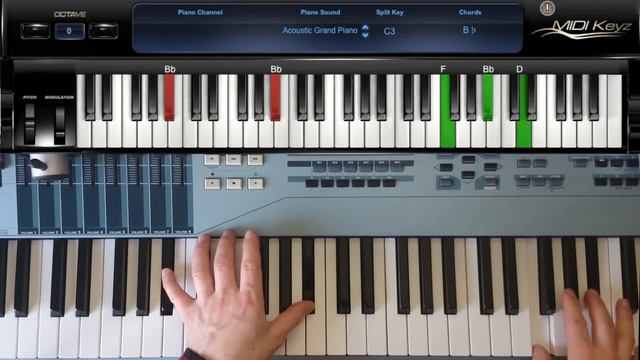 How To Play Piano Chord A# /Bb Major смотреть онлайн