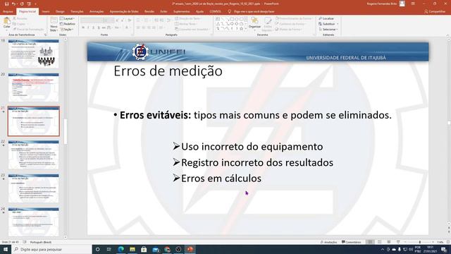 EMEi08   Video Pratica 2 - Medição Da Pressão E Calibração - Lei De Boyle - Data:  10 02 2021