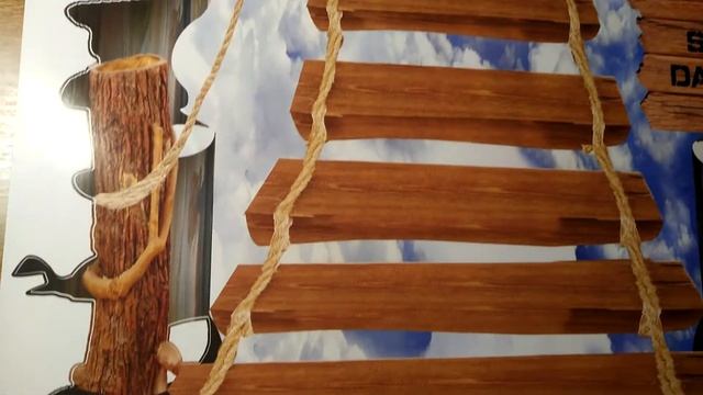 Интерьерная наклейка - Деревянный мост 3D (90х60см) смотреть онлайн