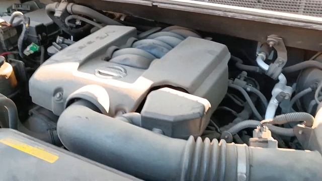Проверка контрактного двигателя VK56DE на Nissan Qx56 2005, кузов JA60. смотреть онлайн