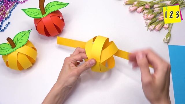 3d paper apple | Easy paper crafts смотреть онлайн