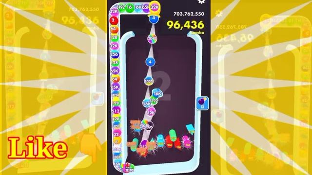 Bounce Merge | bounce and collect in bounce Merge 2048 Blob ball size 2048, 4096, 8192..128k, 256k смотреть онлайн