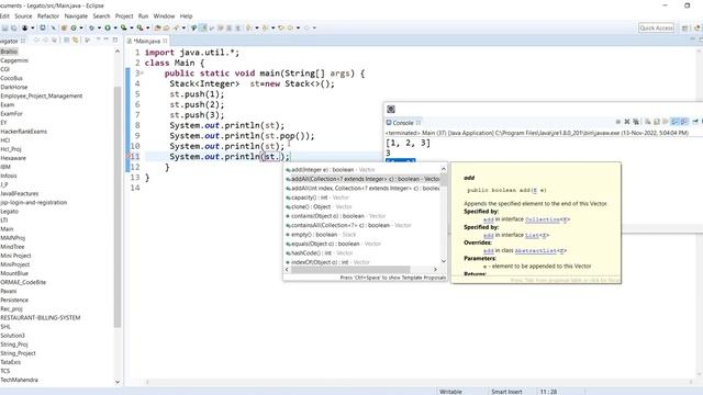Stack in Collection Framework ¦Day-9¦ Telugu #bsktrending #fullstack #collection #java #telugu смотреть онлайн