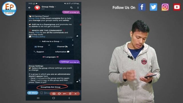 ? Ep 10 || How To Change Telegram Group Help Bot Time Zone? || Group Help Bot Ka Time Kese Set Kare смотреть онлайн