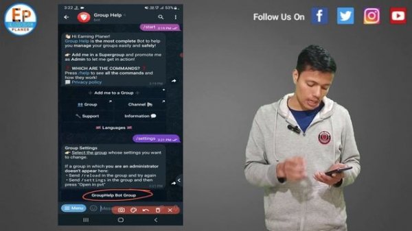 ? Ep 10 || How To Change Telegram Group Help Bot Time Zone? || Group Help Bot Ka Time Kese Set Kare