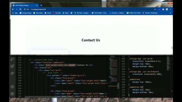 Part 3 College Website Full Landing Page Using HTML,CSS and Bootstrap (Video Play In Back Ground) смотреть онлайн