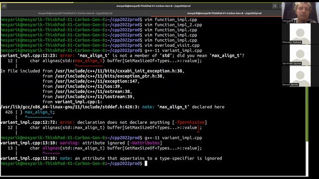 C++ 10. std::variant / std::visit смотреть онлайн