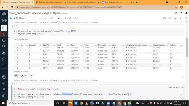 PySpark Realtime Use Case Explained | Drop Duplicates | P2 | Bigdata Online Session-4 смотреть онлайн