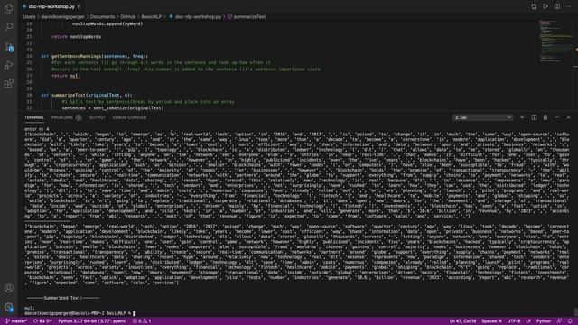 Google DSC UNC: Python Data Science Workshop 2 (NLP) смотреть онлайн