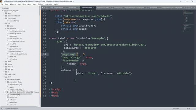 How To Fetch Live External API JSON Data in jQuery DataTable by Using Ajax? #datatable #api #apical смотреть онлайн